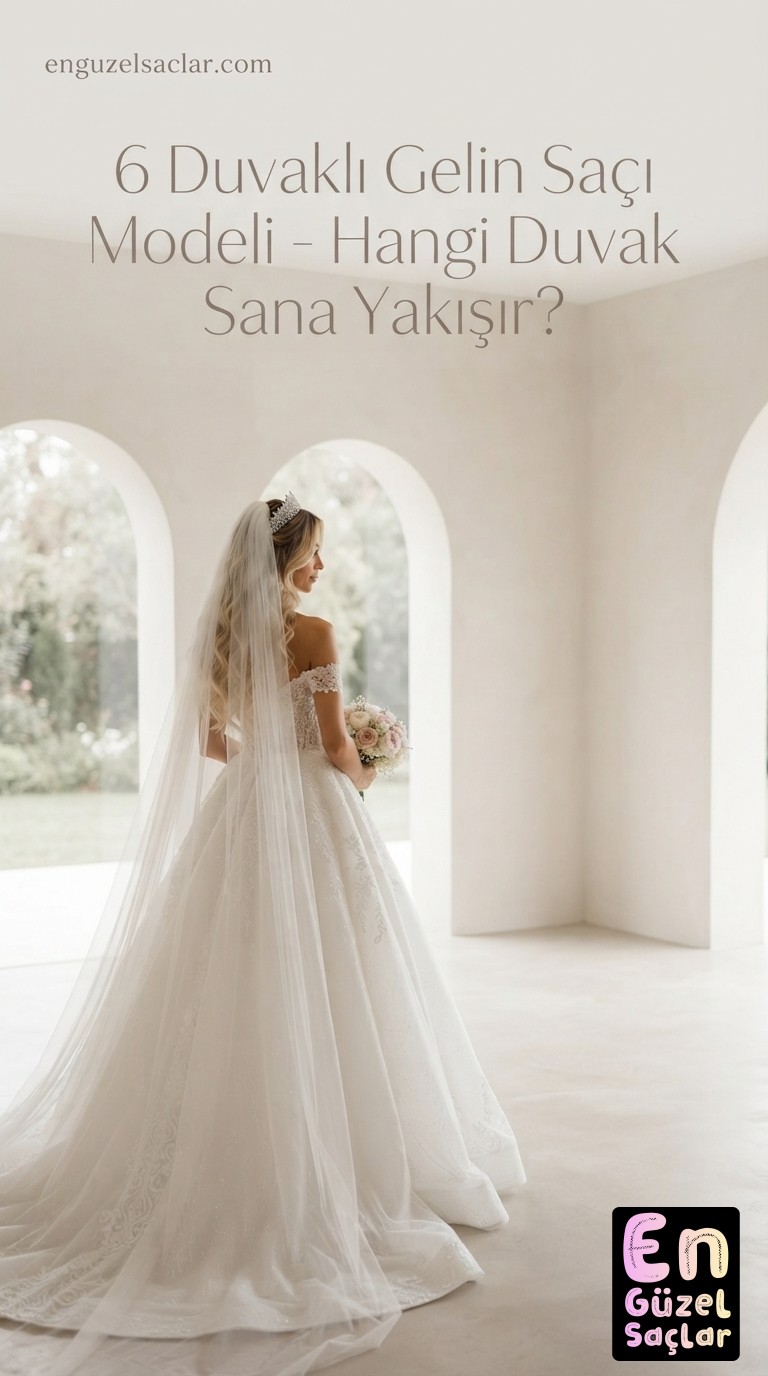 6 Duvaklı Gelin Saçı Modeli - Hangi Duvak Sana Yakışır?