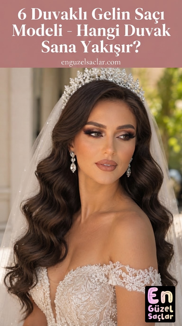 6 Duvaklı Gelin Saçı Modeli - Hangi Duvak Sana Yakışır?