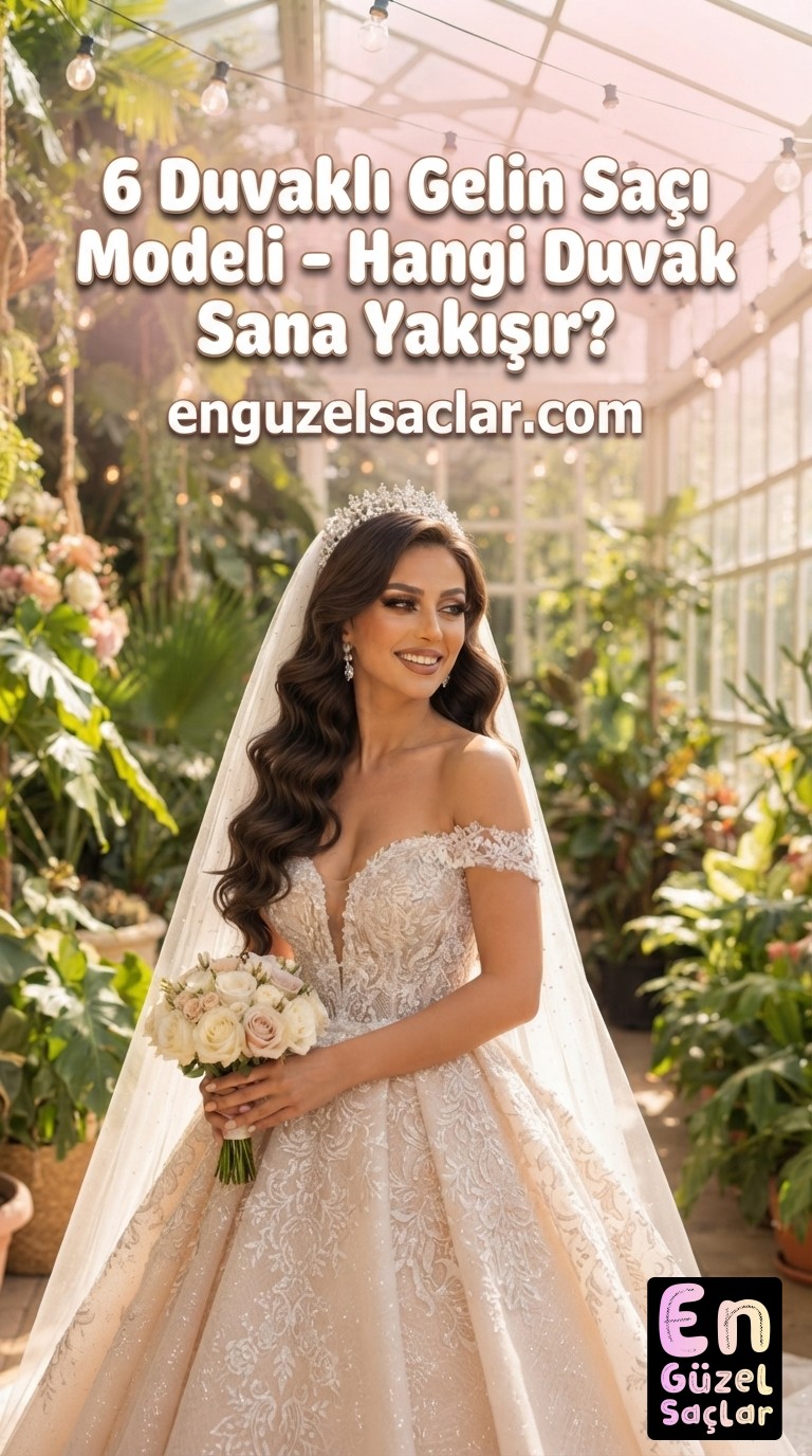 6 Duvaklı Gelin Saçı Modeli - Hangi Duvak Sana Yakışır?