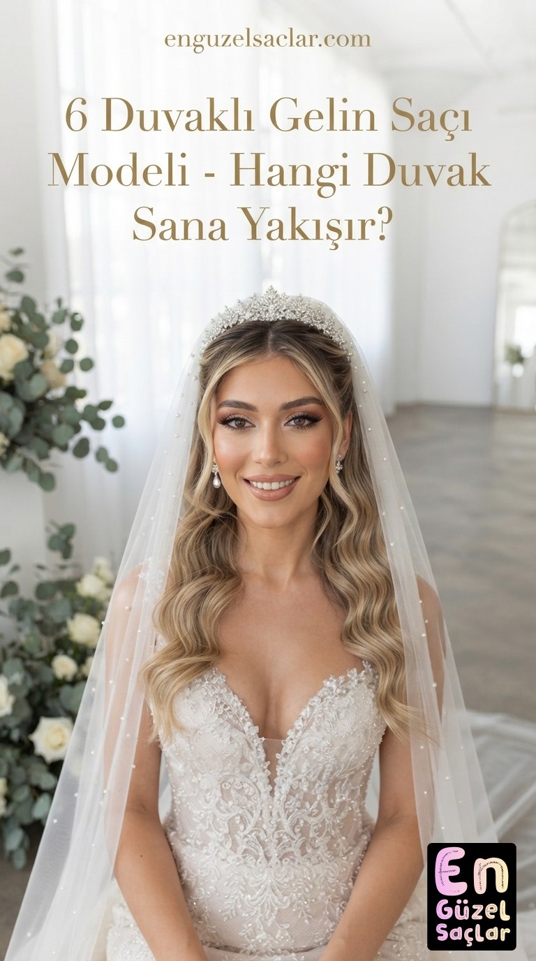 6 Duvaklı Gelin Saçı Modeli - Hangi Duvak Sana Yakışır?