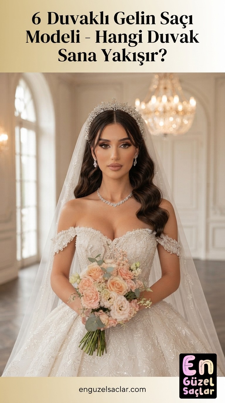 6 Duvaklı Gelin Saçı Modeli - Hangi Duvak Sana Yakışır?