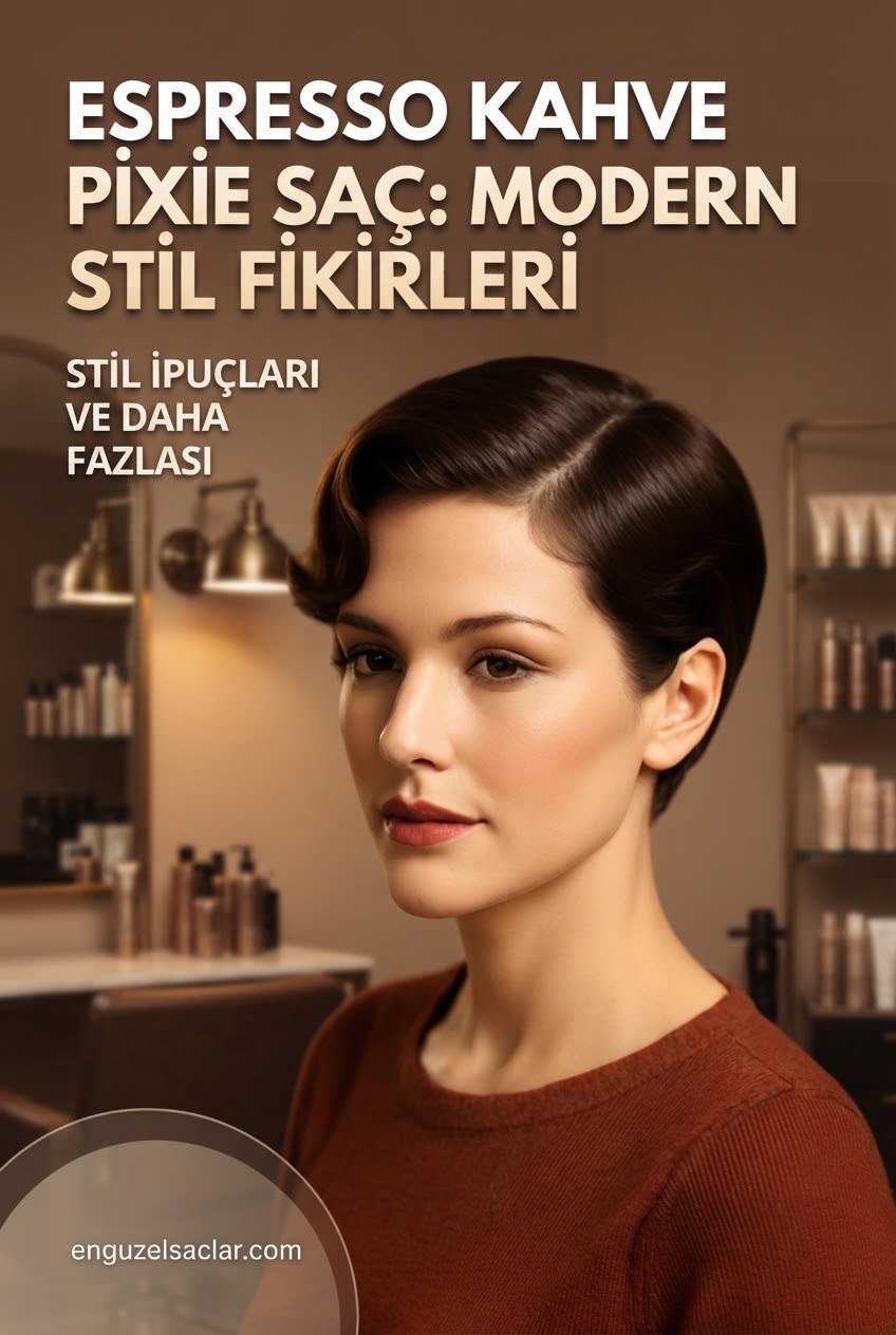 Espresso Kahve Pixie Saç: Modern Stil Fikirleri