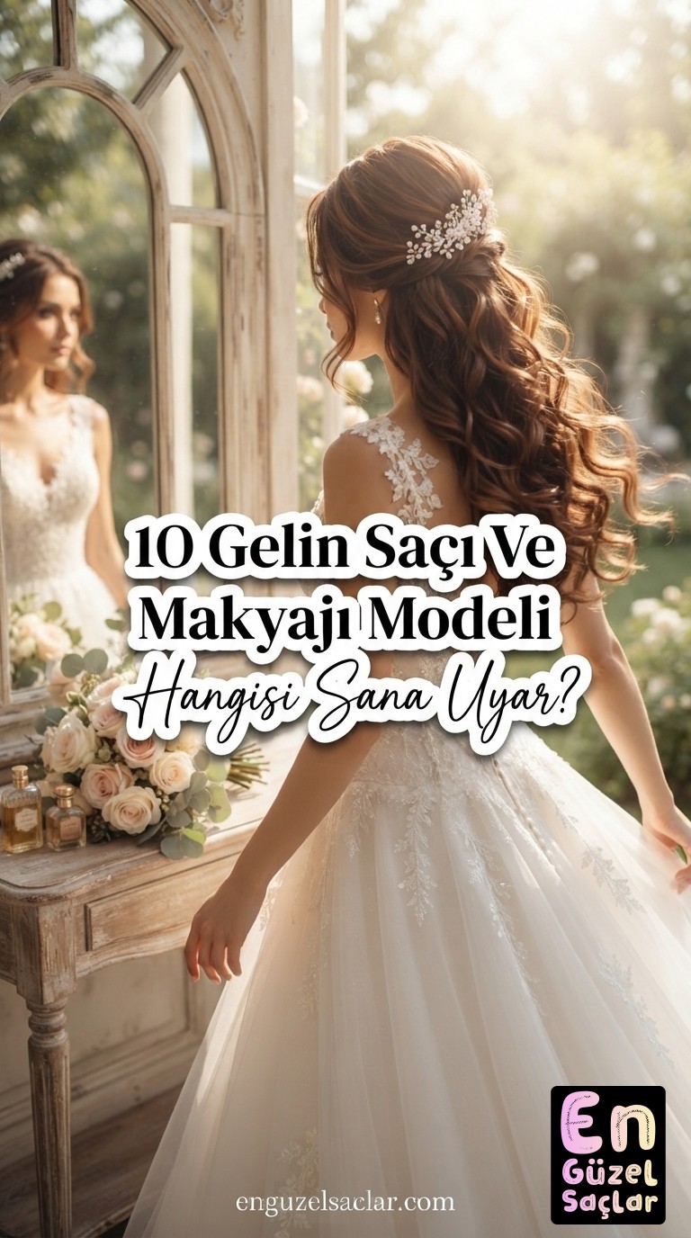 10 Gelin Saçı Ve Makyajı Modeli - Hangisi Sana Uyar?