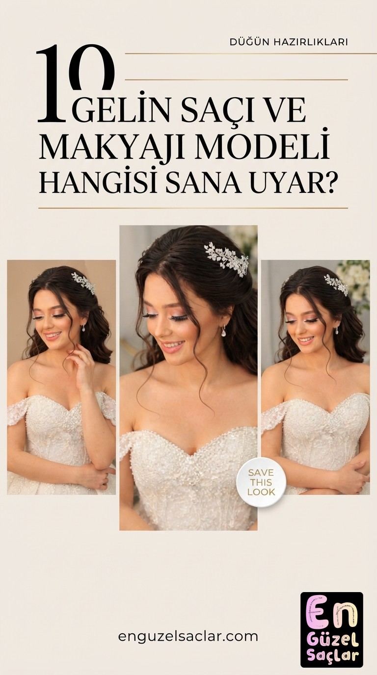10 Gelin Saçı Ve Makyajı Modeli - Hangisi Sana Uyar?