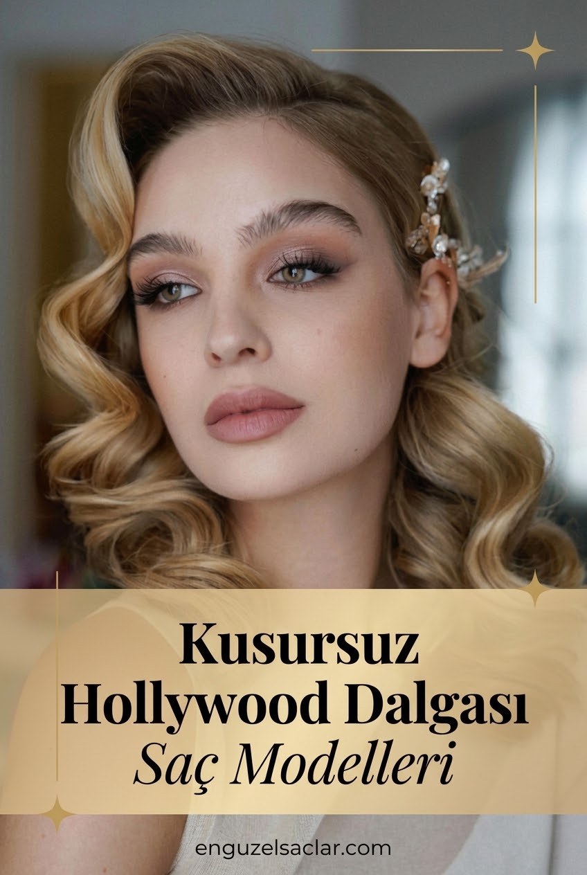 Kusursuz Hollywood Dalgası Saç Modelleri
