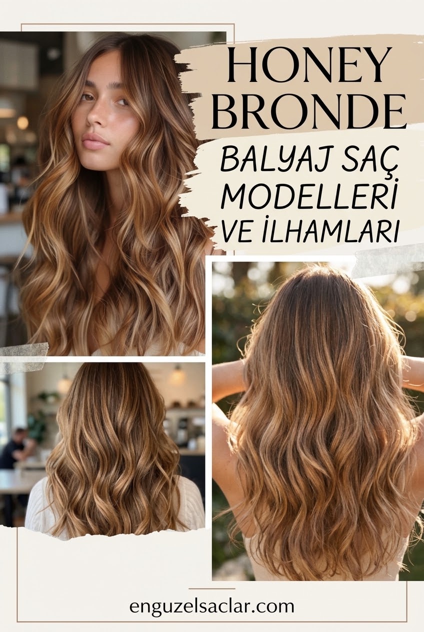 Honey Bronde Balyaj Saç Modelleri ve İlhamları