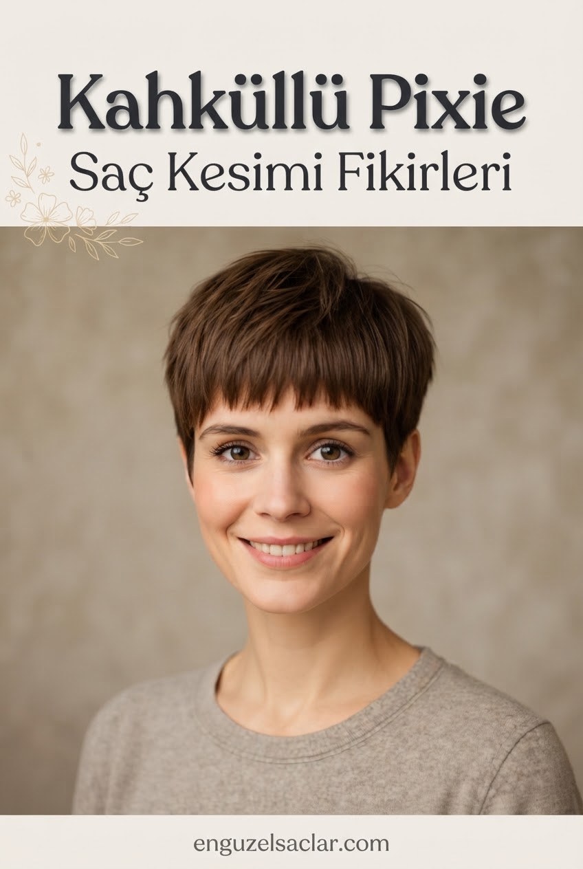 Kahküllü Pixie Saç Kesimi Fikirleri