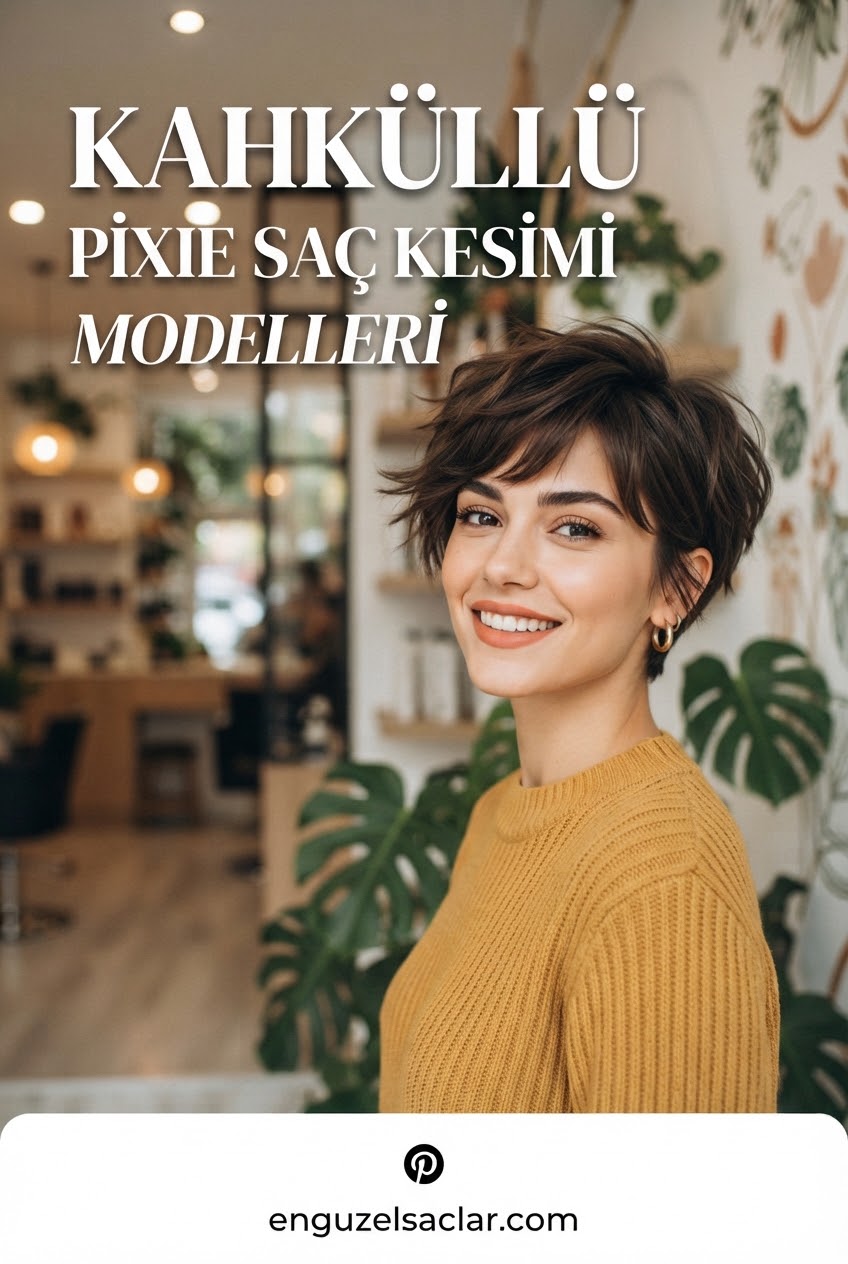 Kahküllü Pixie Saç Kesimi Modelleri