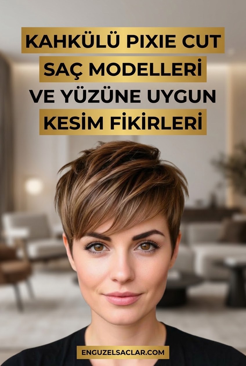Kahkülü Pixie Cut Saç Modelleri ve Yüzüne Uygun Kesim Fikirleri