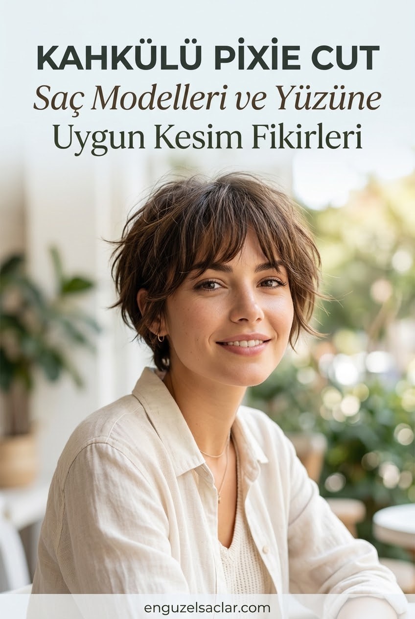 Kahkülü Pixie Cut Saç Modelleri ve Yüzüne Uygun Kesim Fikirleri