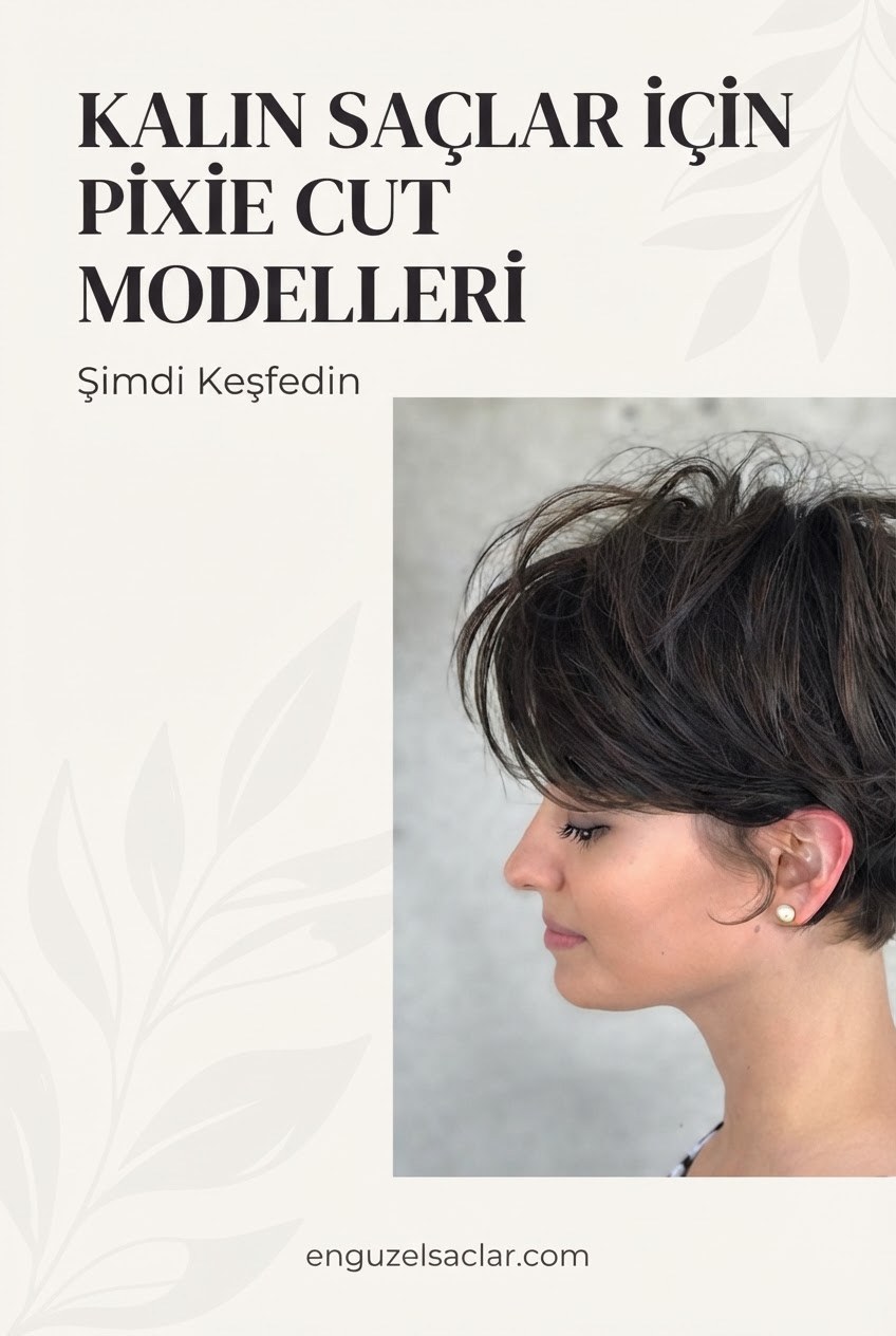 Kalın Saçlar İçin Pixie Cut Modelleri