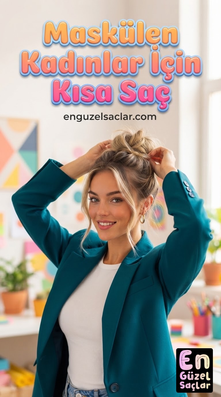 Maskülen Kadınlar İçin Kısa Saç