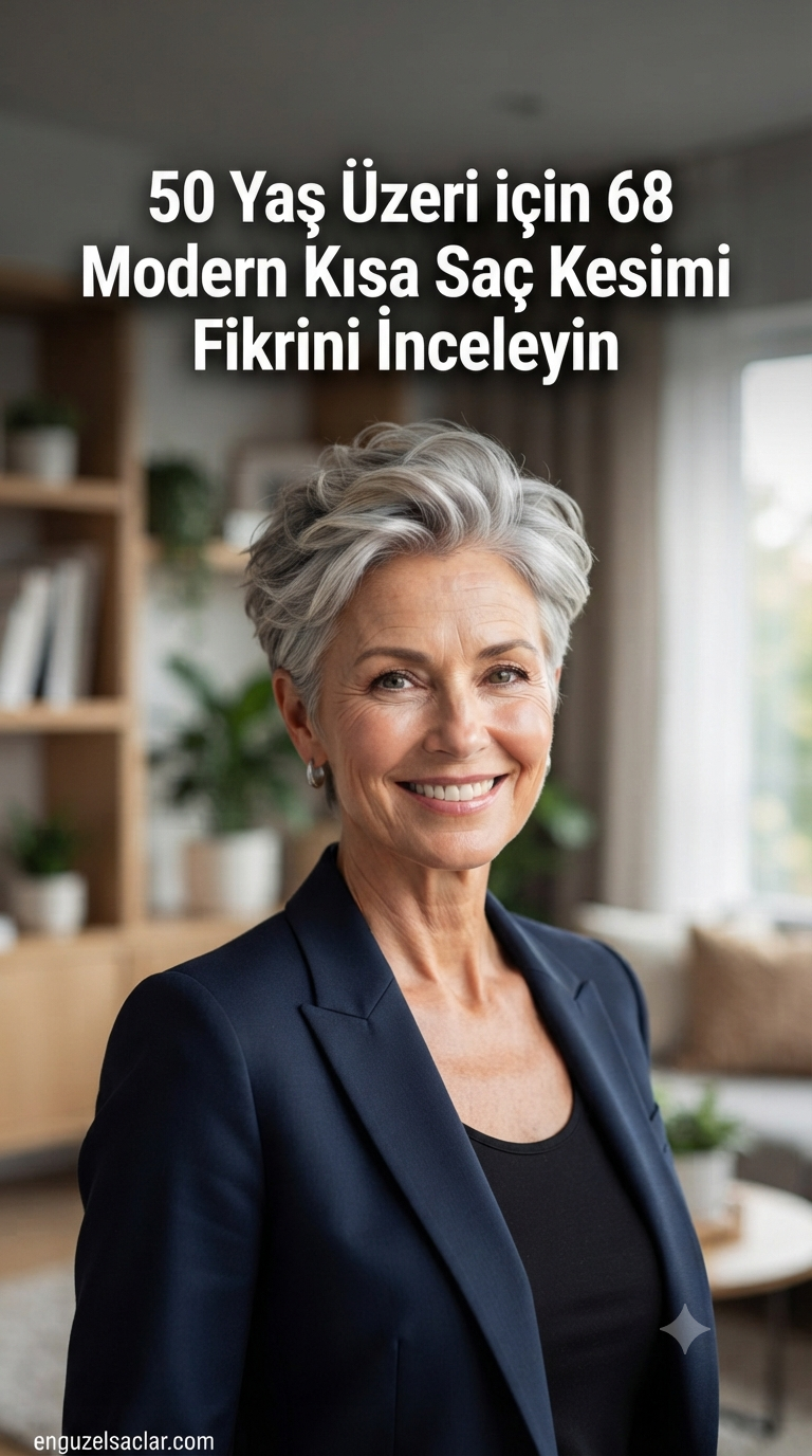 50 Yaş Üzeri için 68 Modern Kısa Saç Kesimi Fikrini İnceleyin