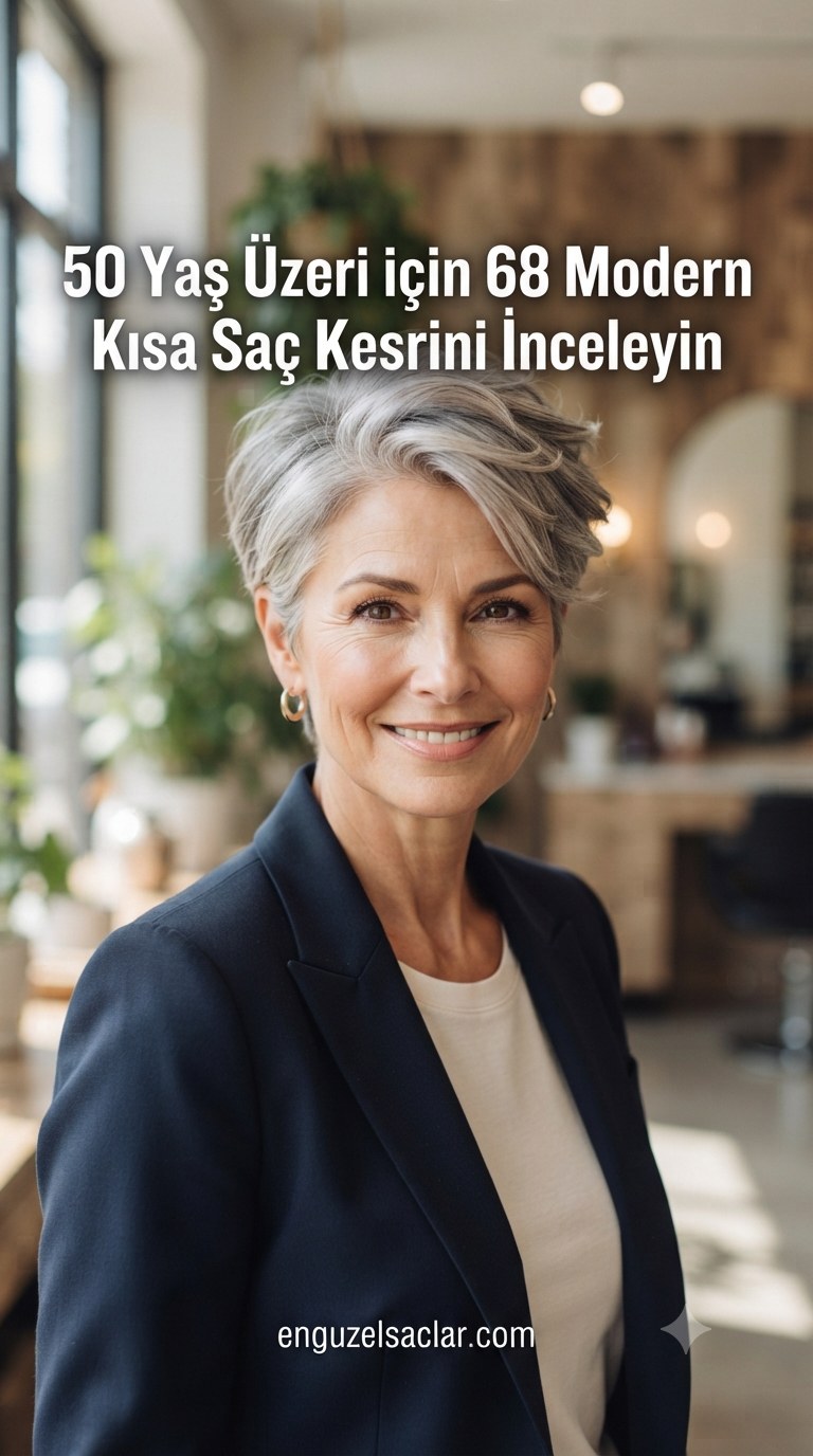 50 Yaş Üzeri için 68 Modern Kısa Saç Kesimi Fikrini İnceleyin