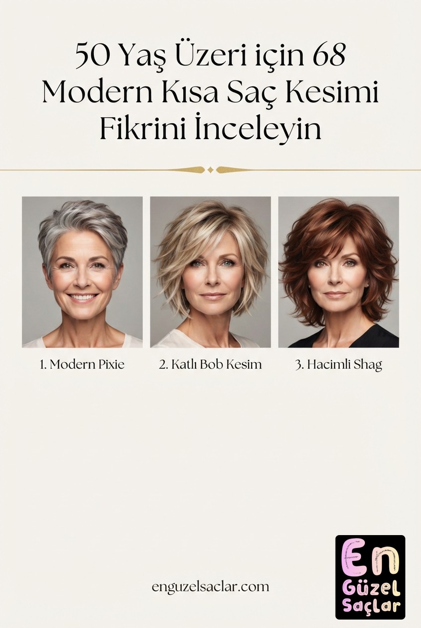 50 Yaş Üzeri için 68 Modern Kısa Saç Kesimi Fikrini İnceleyin