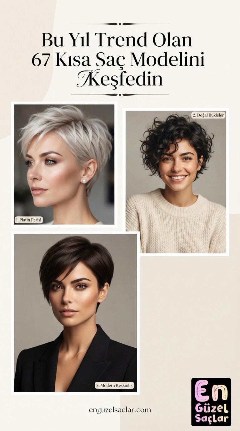Bu Yıl Trend Olan 67 Kısa Saç Modelini Keşfedin