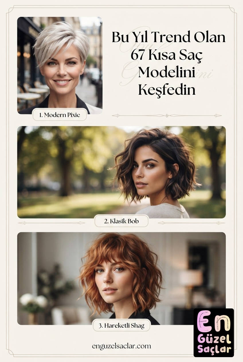 Bu Yıl Trend Olan 67 Kısa Saç Modelini Keşfedin