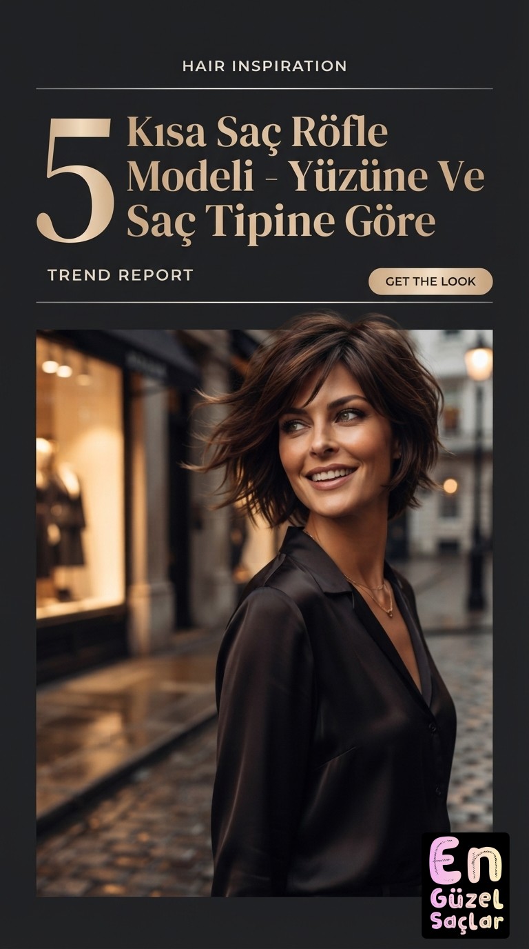 5 Kısa Saç Röfle Modeli - Yüzüne Ve Saç Tipine Göre Seçim