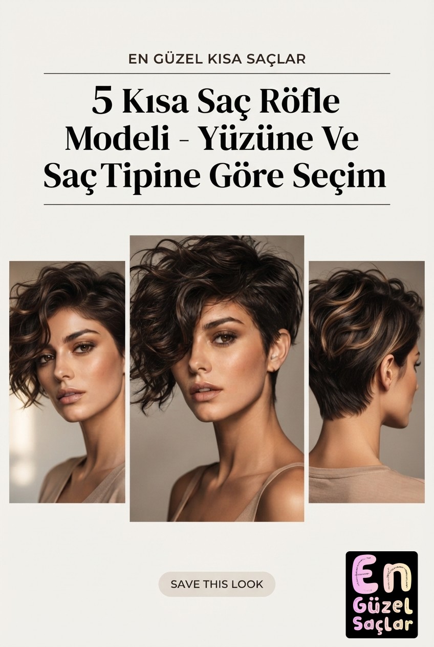 5 Kısa Saç Röfle Modeli - Yüzüne Ve Saç Tipine Göre Seçim