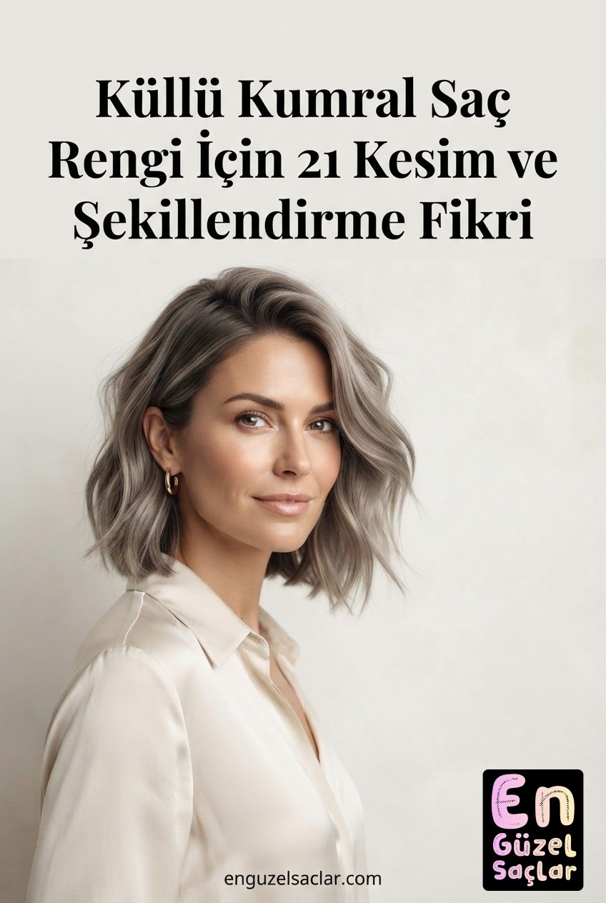 Küllü Kumral Saç Rengi İçin 21 Kesim ve Şekillendirme Fikri
