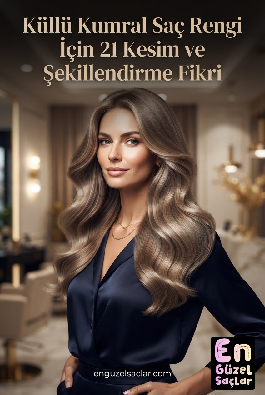 Küllü Kumral Saç Rengi İçin 21 Kesim ve Şekillendirme Fikri