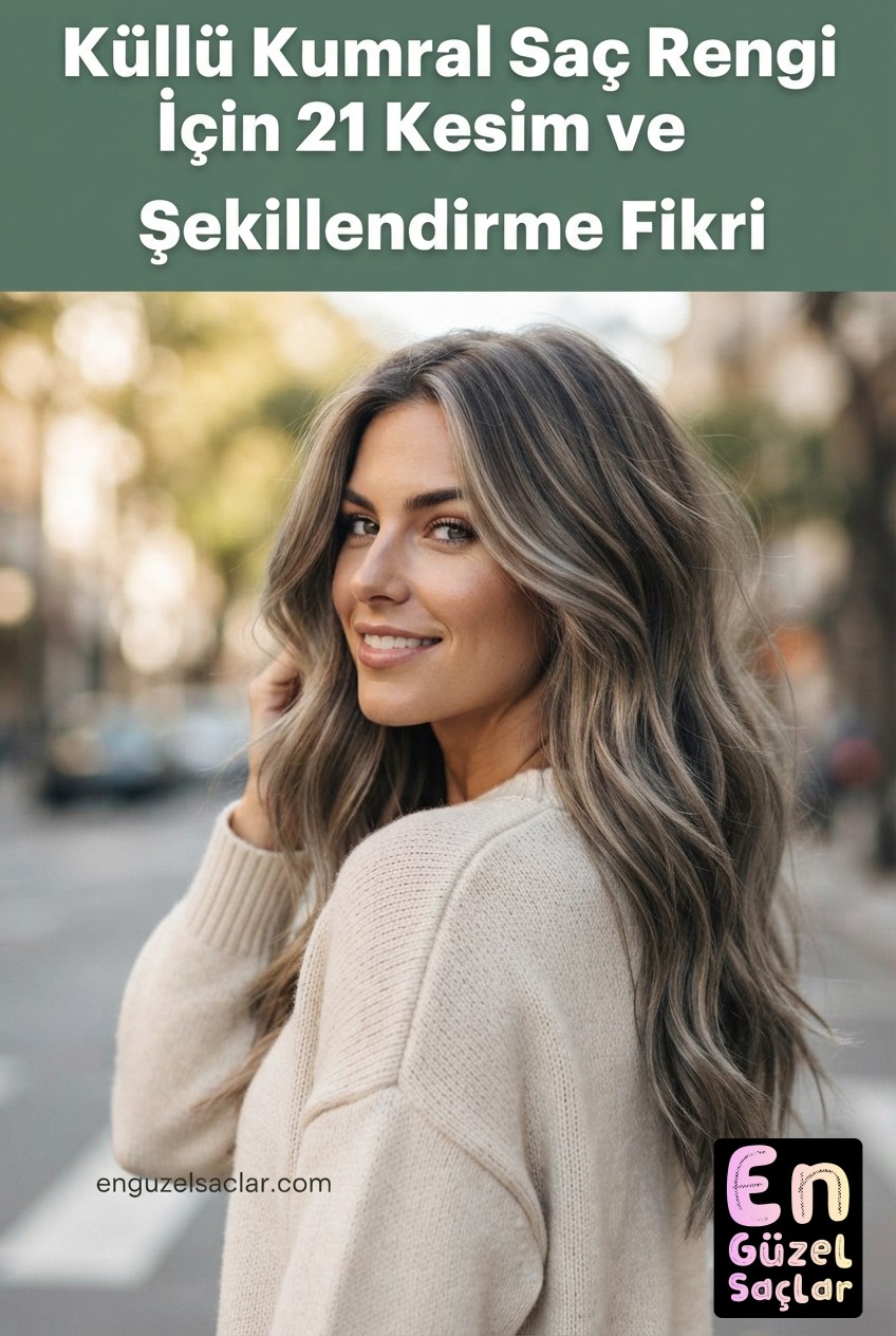 Küllü Kumral Saç Rengi İçin 21 Kesim ve Şekillendirme Fikri