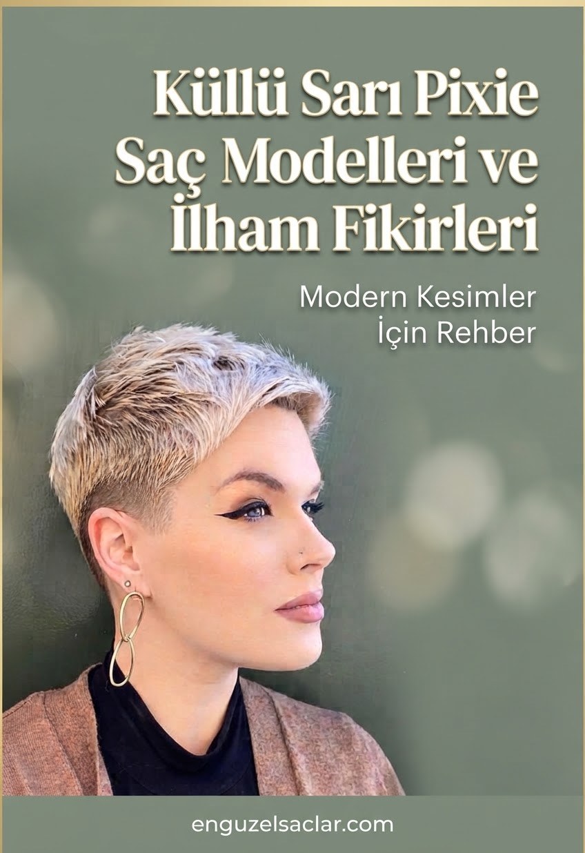 Küllü Sarı Pixie Saç Modelleri ve İlham Fikirleri