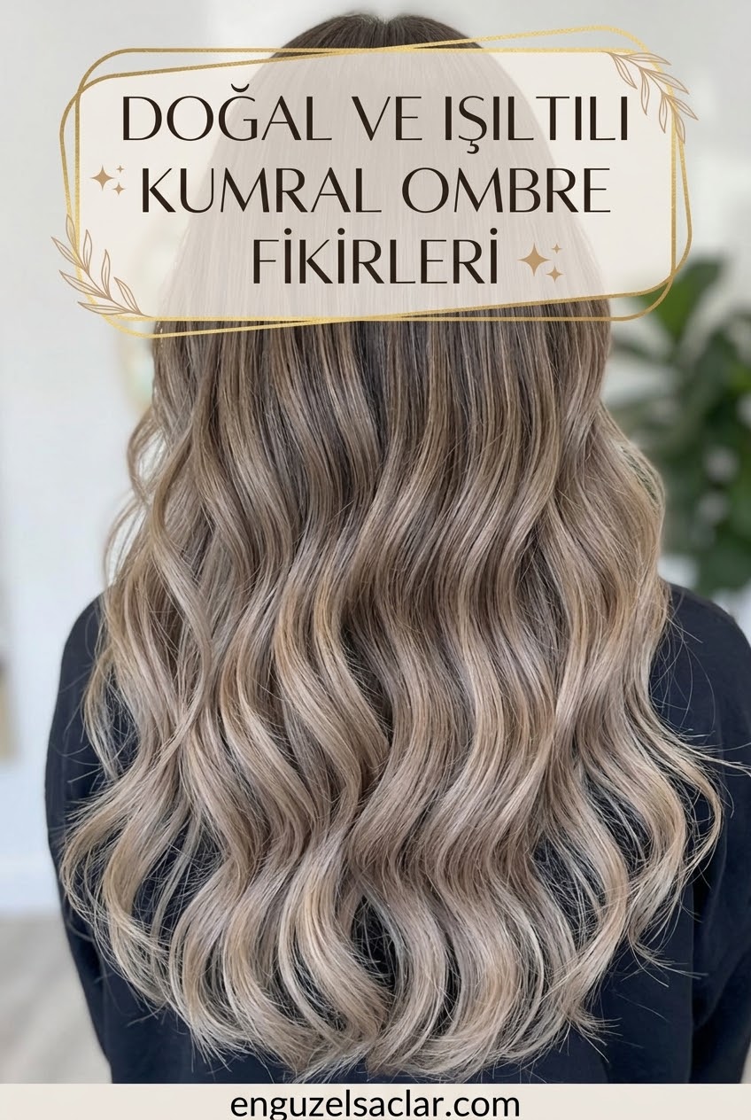 Doğal ve Işıltılı Kumral Ombre Fikirleri
