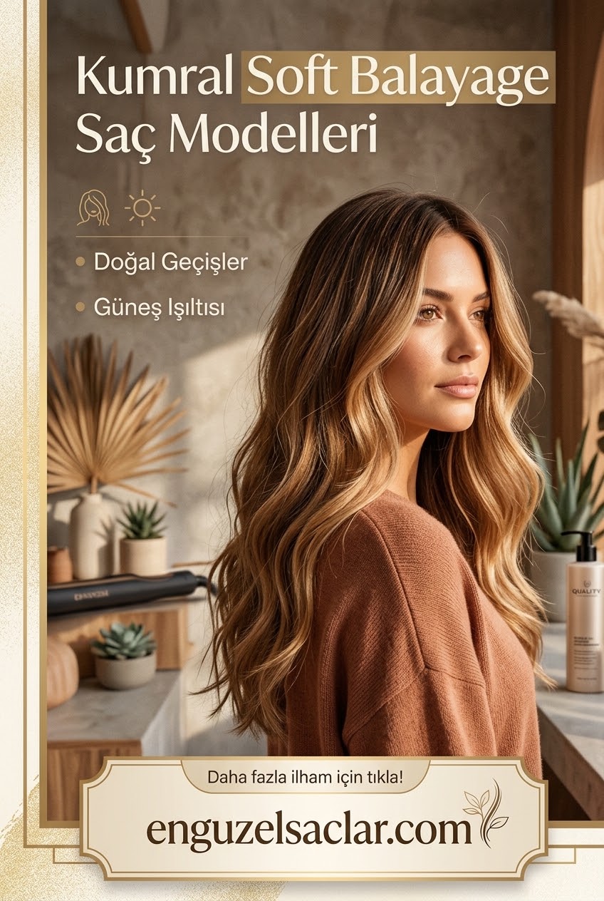 Kumral Soft Balayage Saç Modelleri