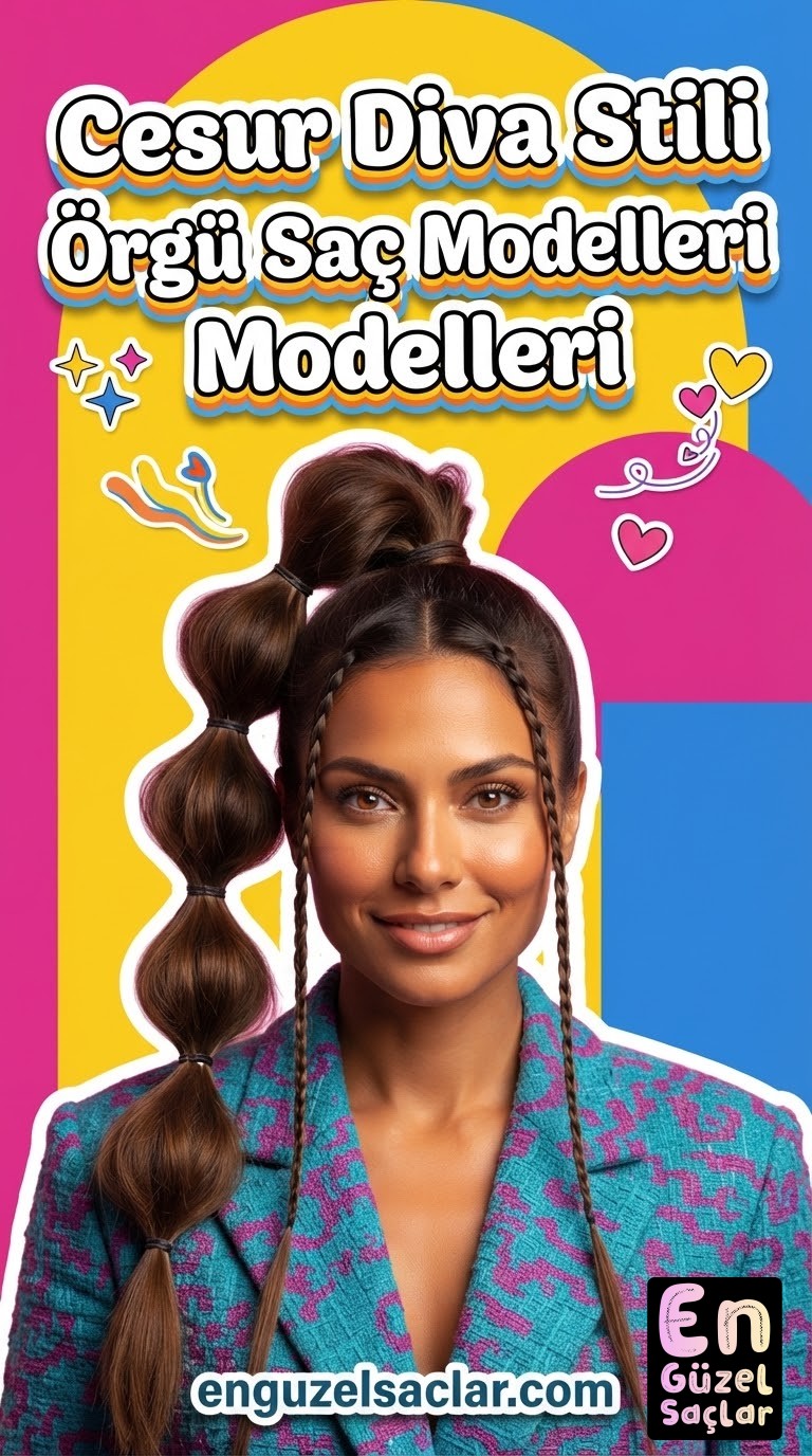 Cesur Diva Stili Örgü Saç Modelleri
