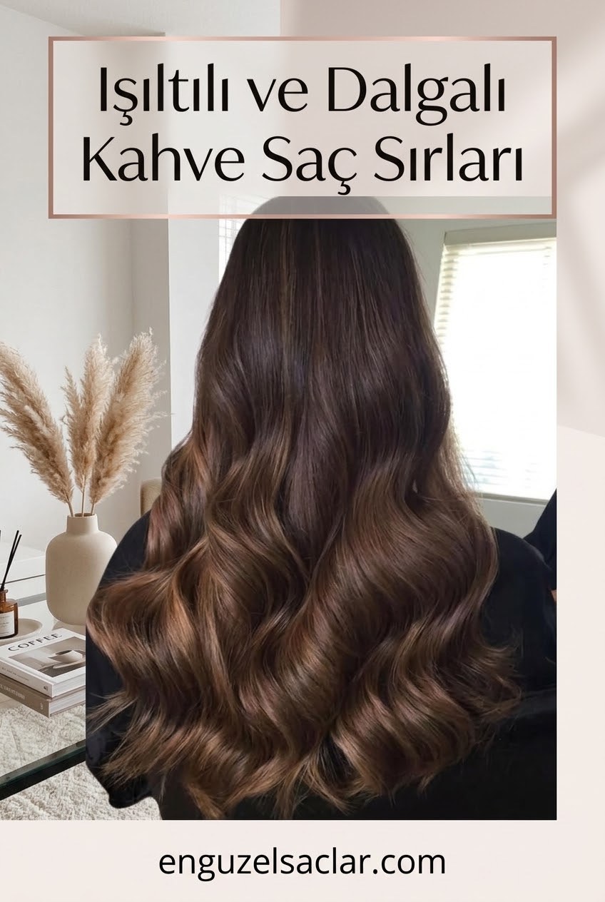 Işıltılı ve Dalgalı Kahve Saç Sırları