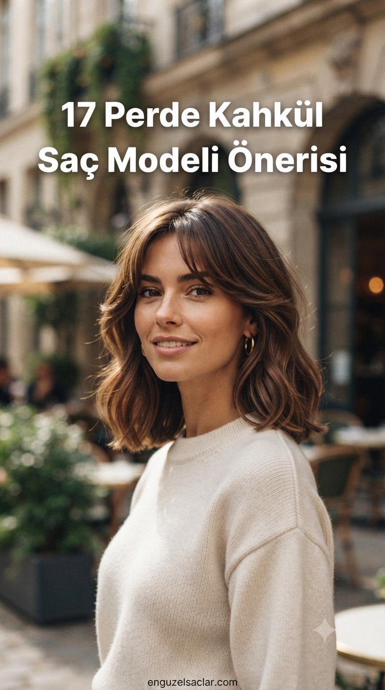 17 Perde Kahkül Saç Modeli Önerisi