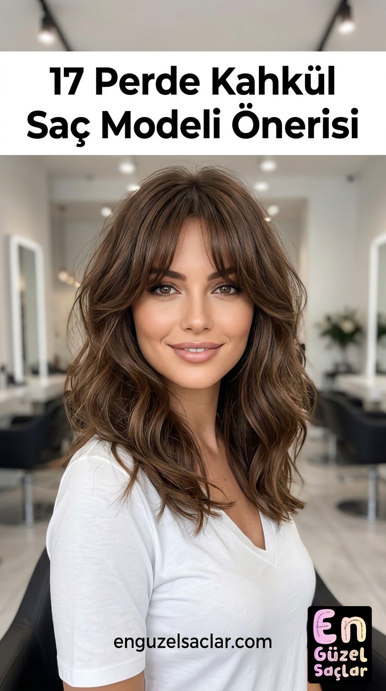 17 Perde Kahkül Saç Modeli Önerisi