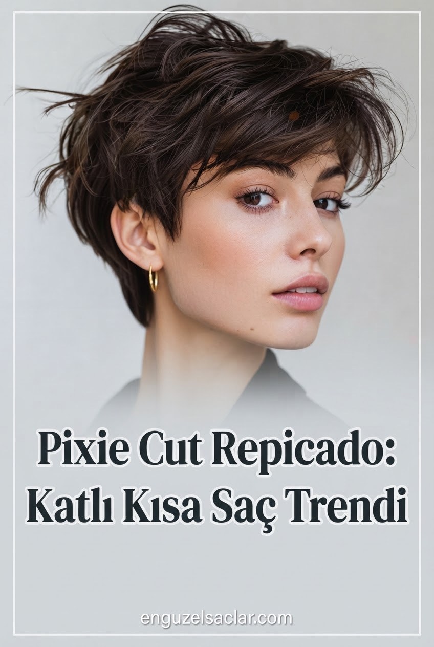 Pixie Cut Repicado: Katlı Kısa Saç Trendi
