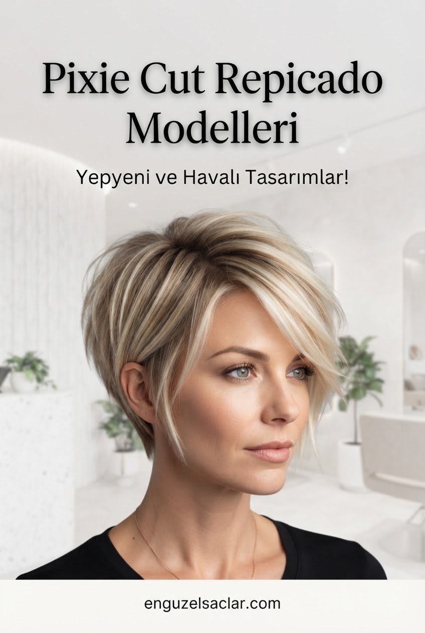 Pixie Cut Repicado Modelleri