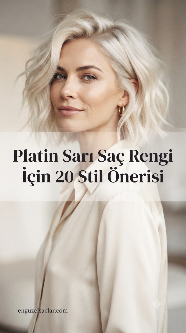 Platin Sarı Saç Rengi İçin 20 Stil Önerisi