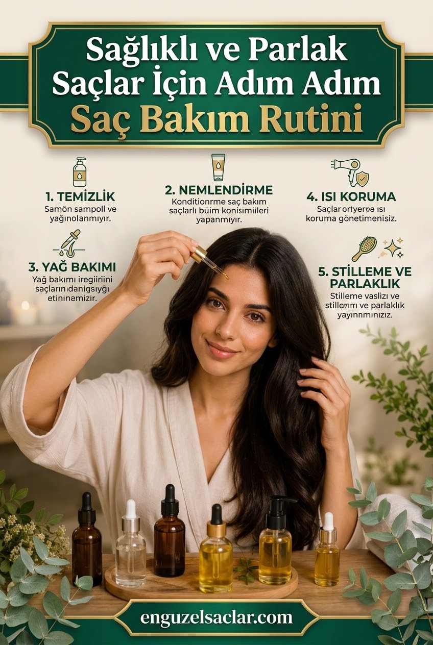 Sağlıklı ve Parlak Saçlar İçin Adım Adım Saç Bakım Rutini