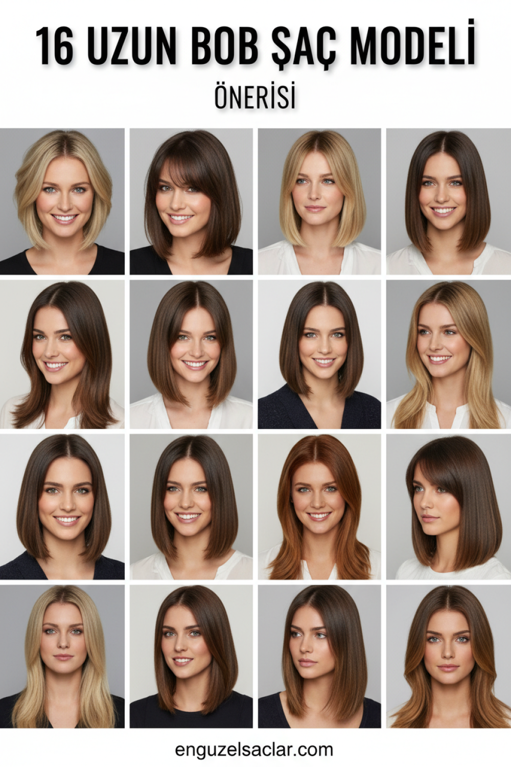 16 Uzun Bob Saç Modeli Önerisi