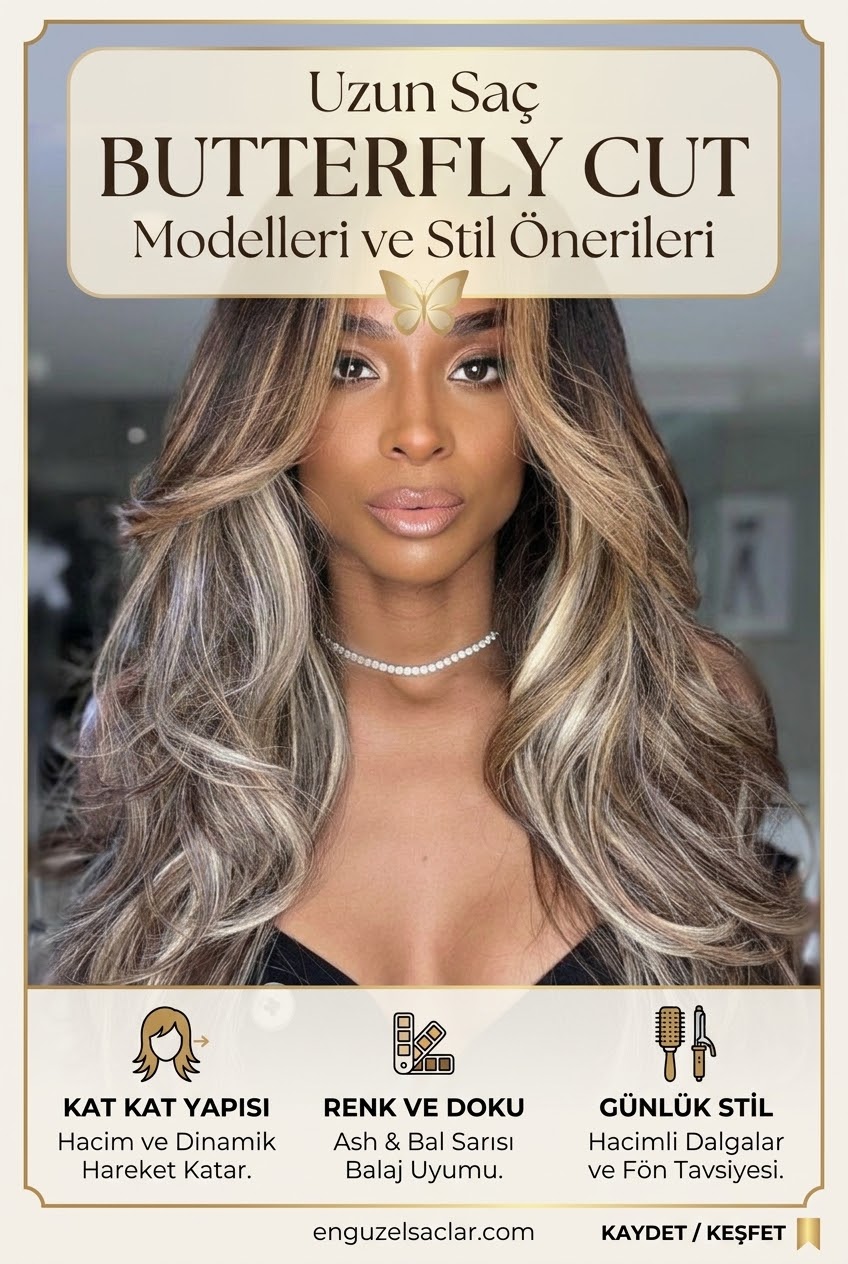 Uzun Saç Butterfly Cut Modelleri ve Stil Önerileri