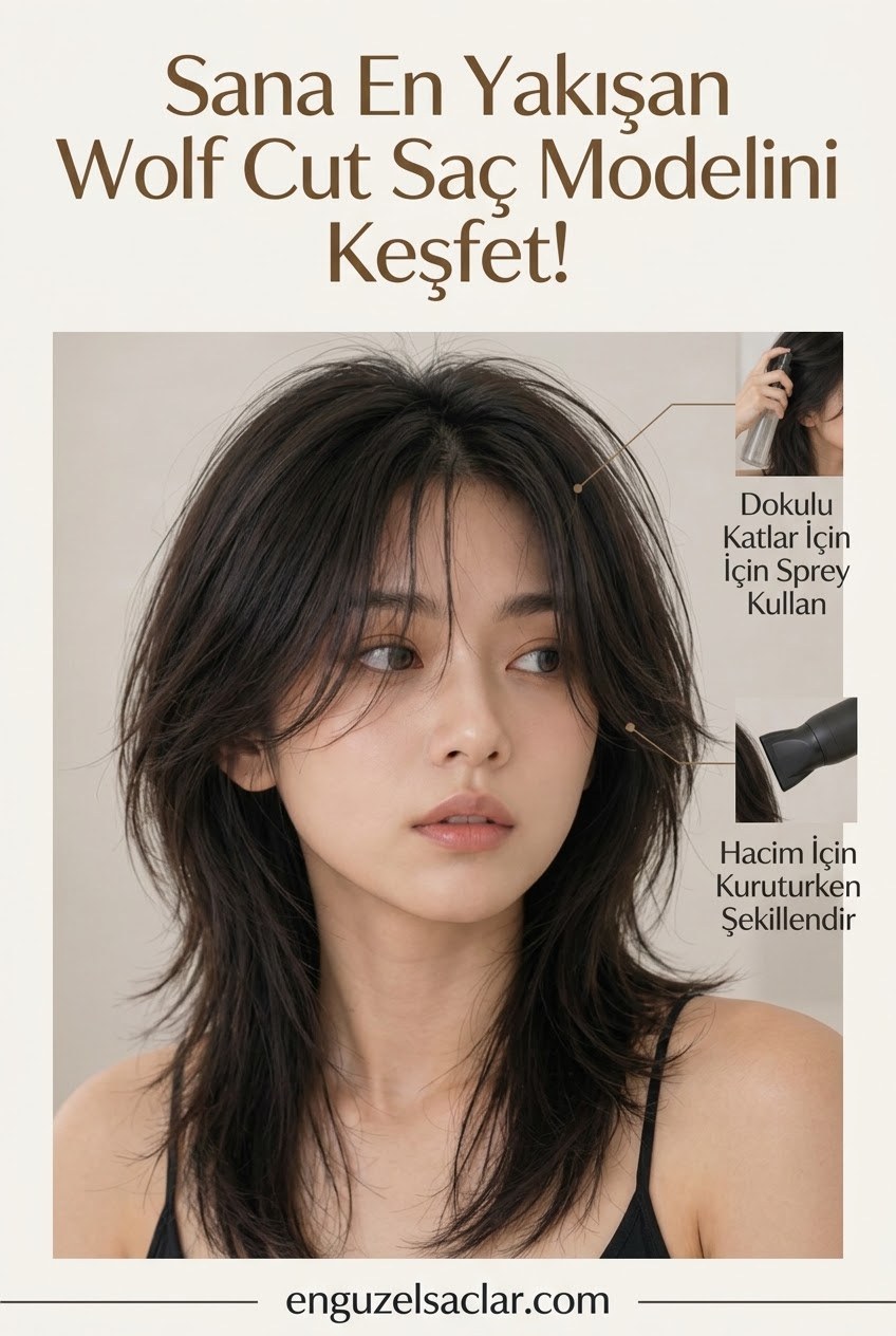 Sana En Yakışan Wolf Cut Saç Modelini Keşfet!