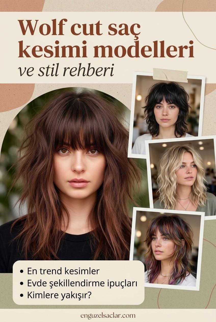 Wolf cut saç kesimi modelleri ve stil rehberi