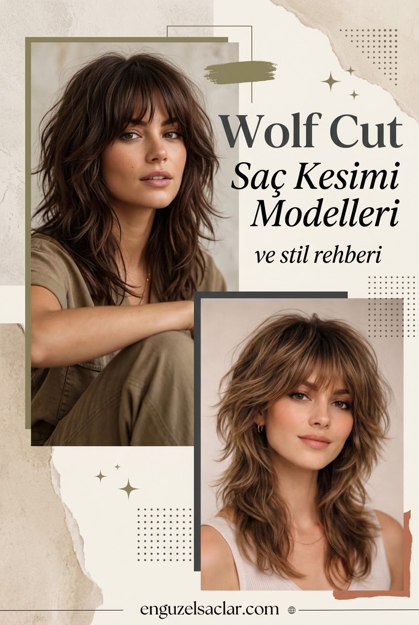 Wolf cut saç kesimi modelleri ve stil rehberi