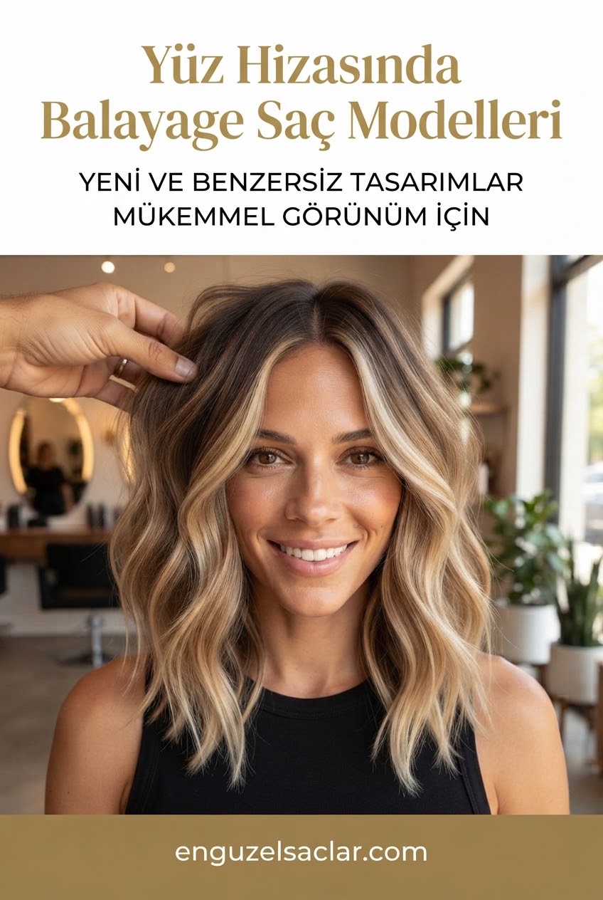 Yüz Hizasında Balayage Saç Modelleri