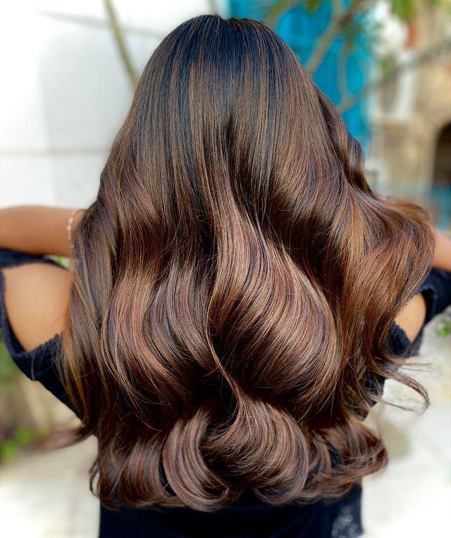 Parlak balayage saç