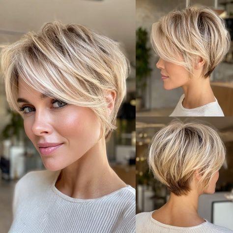 İnce telli saç pixie modeli