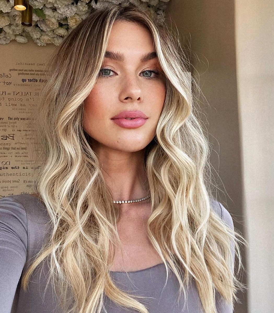 Sarı ton balayage saç