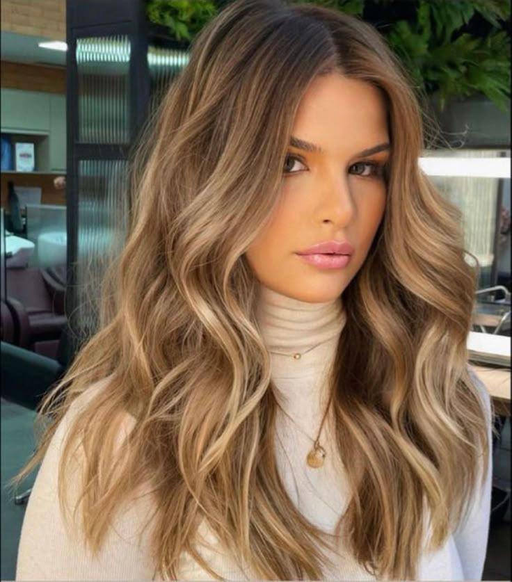 Sarı kahve honey bronde karışımı