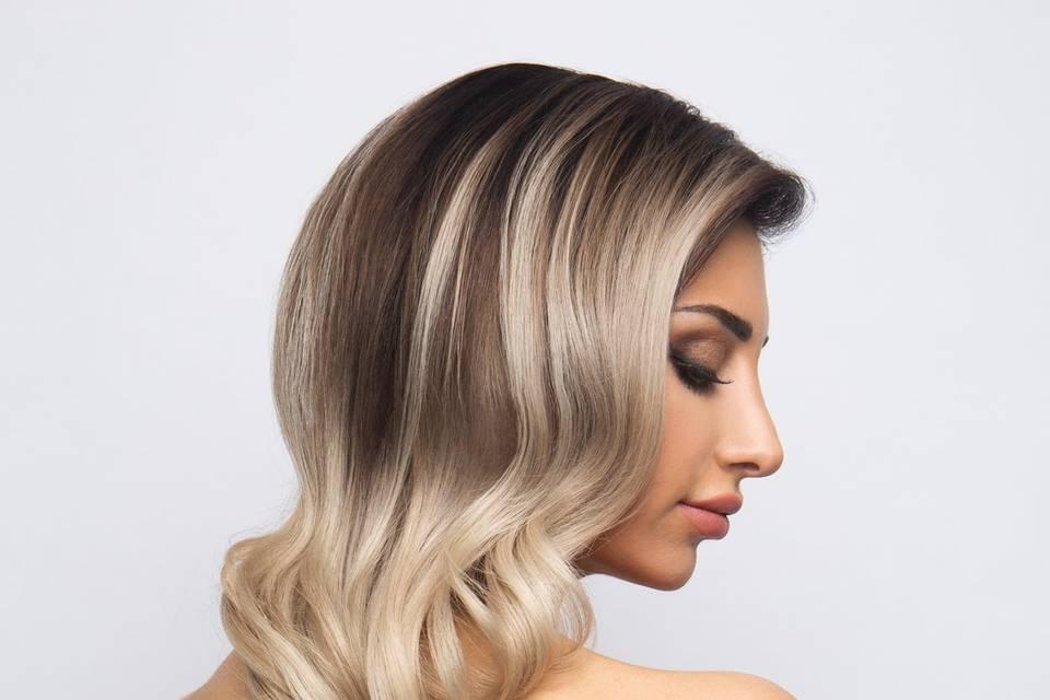 Zarif gece blonde saç