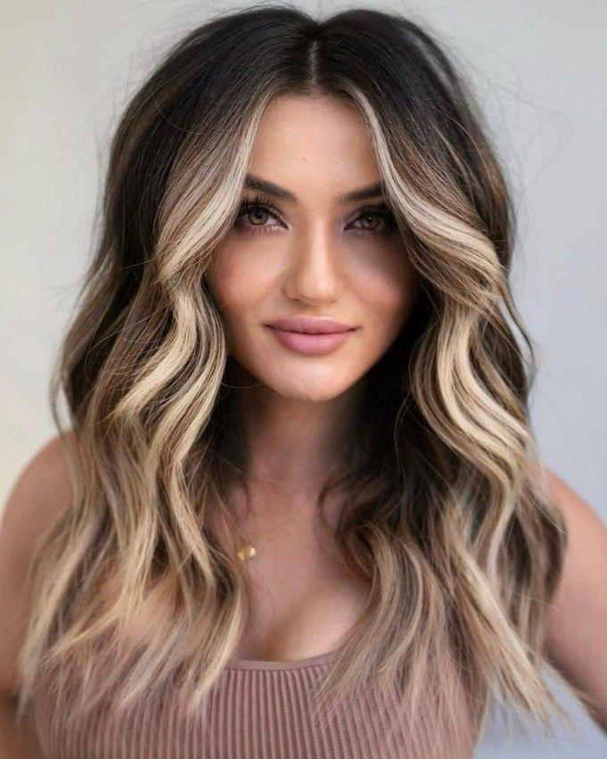 Soğuk ton balayage modeli