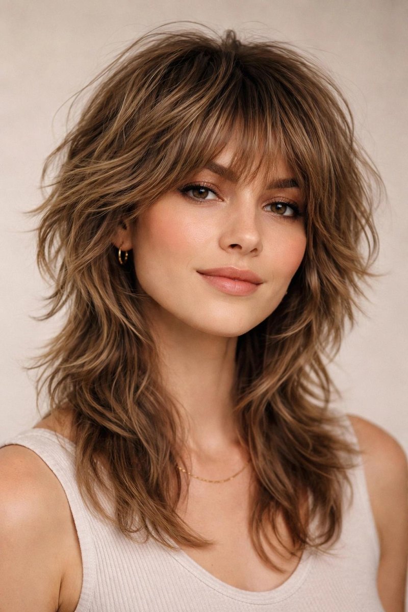 Katlı wolf cut detayları
